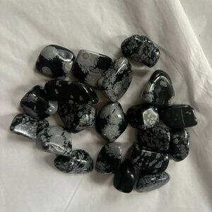 Snowflake Obsidian Crystals BULK Tumbled